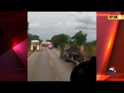 Devido mal súbito, caminhoneiro perde o controle e tomba com o veículo na BR-020 08 12 2020