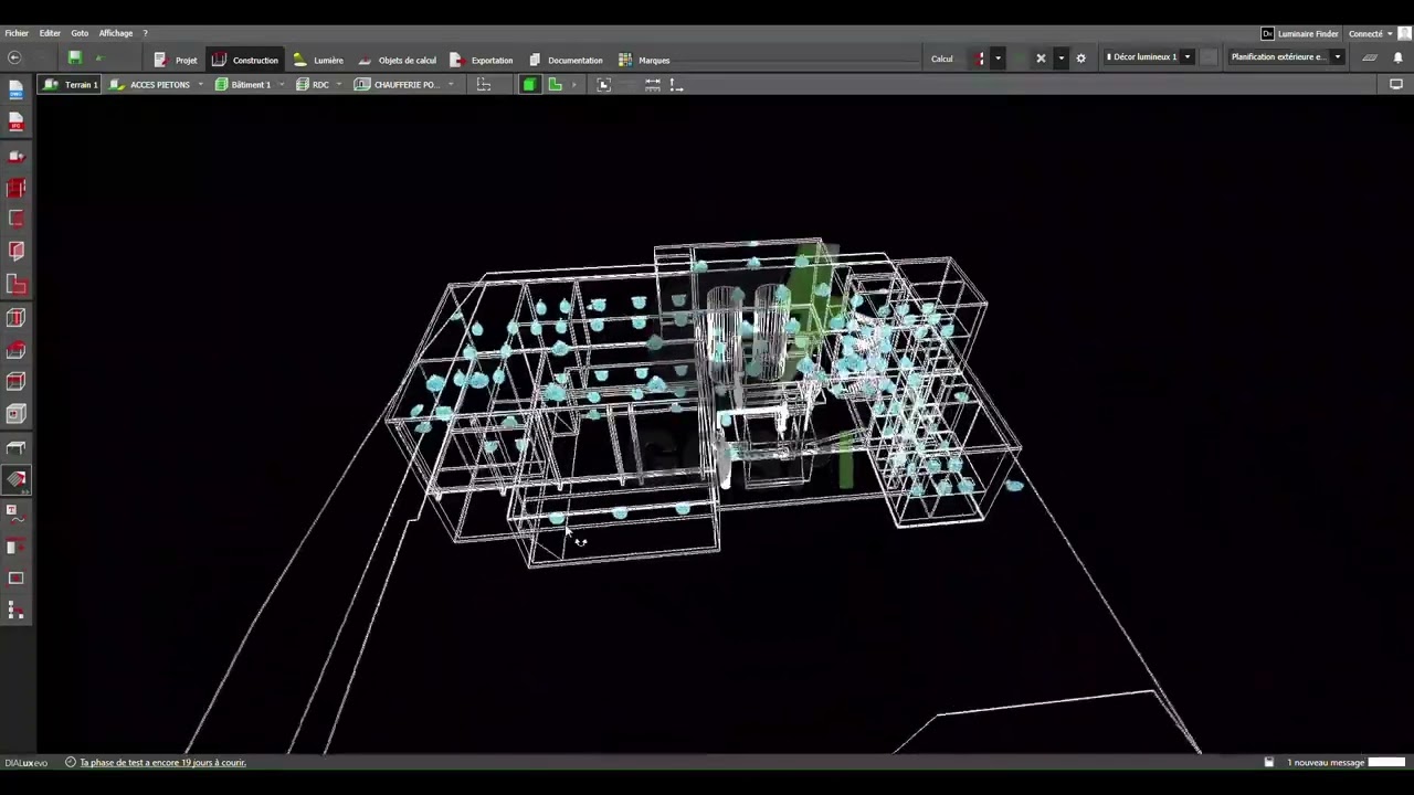 Projet d'éclairage industriel