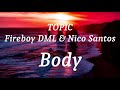 TOPIC, Fireboy DML & Nico Santos - Body (lyrics)