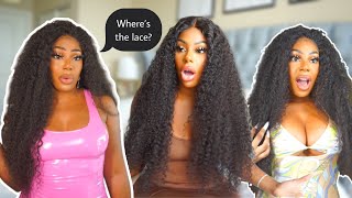 MOST Convenient Hair EVER | Glueless Curly Wig