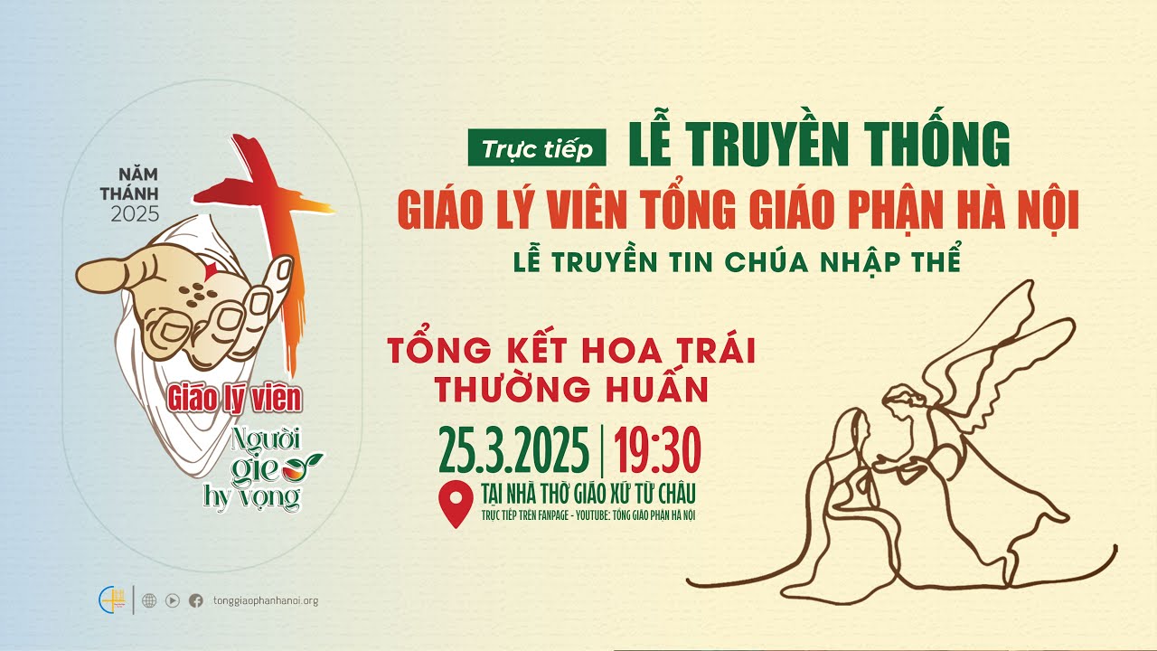 [LIVE] Tổng kết hoa trái thường huấn | Lễ truyền thống Giáo Lý Viên Tổng Giáo phận Hà Nội 2025