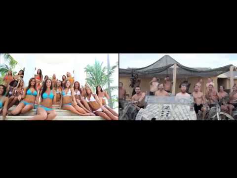 Miami Dolphins Cheerleaders vs US Military   Call Me Maybe