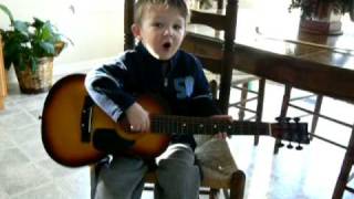 Ryan 2 years old - Performing Dixie Chicks - Godspeed, and other of his favorites...