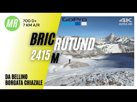Bric Rutund da Chiazale Bellino Valle Varaita - Racchette da neve [GoPro Hero 5 Session]
