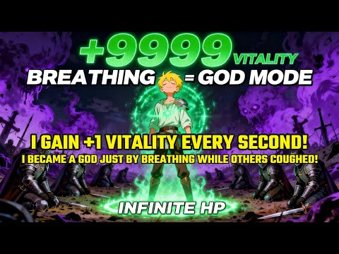 I Gain +1 Vitality Every SECOND! I Became a GOD Just by Breathing While Others Coughed!