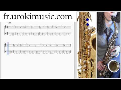 Cours de Saxophone Alto C#1 S#1 L#12  Partitions Mélodie Сhansons Tuto Comment Jouer Tab Tablature