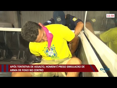 Após tentativa de assalto, homem é preso com simulacro de arma de fogo 21 05 2021