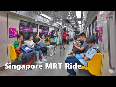 Singapore MRT Ride from Harbourfront to Orchard Station in 4K | North East Line | North South Line