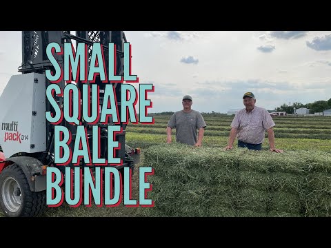 TESTING OUT NEW ARCUSIN D14 BUNDLER WITH SMALL SQUARE BALES