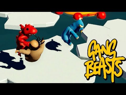 GANG BEASTS ONLINE - You Guys Play Too Rough [MELEE] Video