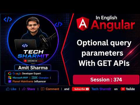 Optional Query Param With Get Api In Angular Httpclient Api In Angular Angular Tutorial Ep 374