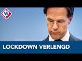 Mark Rutte: 'Lockdown duurt tot 9 februari' - OMROEP WEST