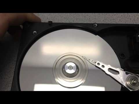 Hard drive slow motion video