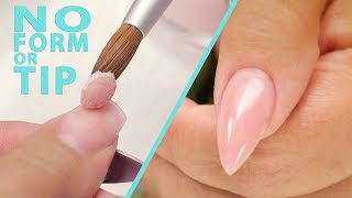 Building an Acrylic Nail WITHOUT a Form or Tip