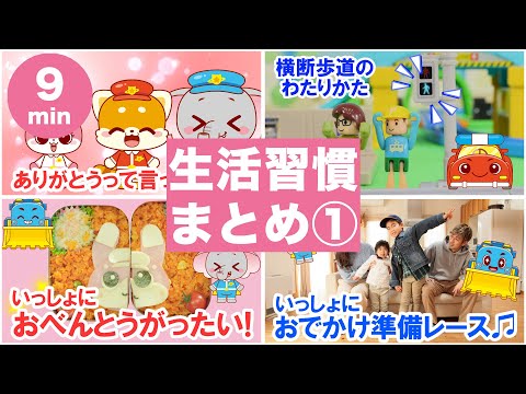 【交通安全】びーくるずーのみんなと生活習慣を学ぼう！人気動画まとめ①｜子ども向け｜知育｜社会性｜【トミカ・プラレール・アニア】