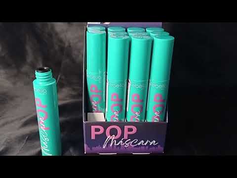 MÁSCARA DE CÍLIOS POP SEPARADOS E DEFINIDOS 12ML FEBELLA BOX VERDE COM 12 UN