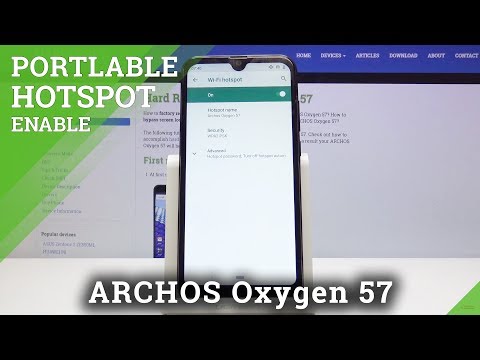 How to Configure Portable Hotspot in Archos Oxygen 57 - Access Point Options