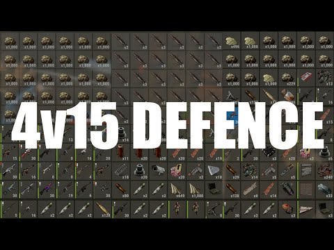 INSANE 4v15 RAID DEFENSE - Rust Wipe Progression