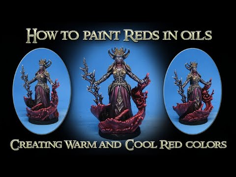 How to paint "Red" with oils: Creating Warm and Cool red tones