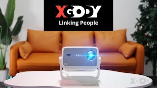 Gimbal N6 1080p Wi-Fi 6 Android 13 Portable Projector