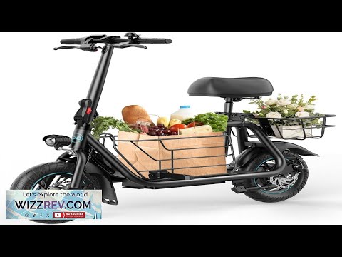 Electric Scooter with Seat 550W Motor 18.6MPH Top Speed 20 Miles Range Review