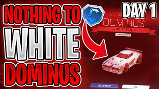 Nothing To White Dominus In 30 Days! Day 1 | Rocket League Trading
