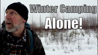 Solo Hot Tent Camping in the Forest For the First Time