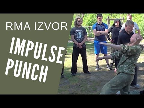 Impulse punch in Close Range Fight, self defense - Russian martial arts IZVOR
