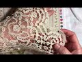 #thriftythursday vintage fabric, lace, patchwork and thread haul perfect for slow stitching