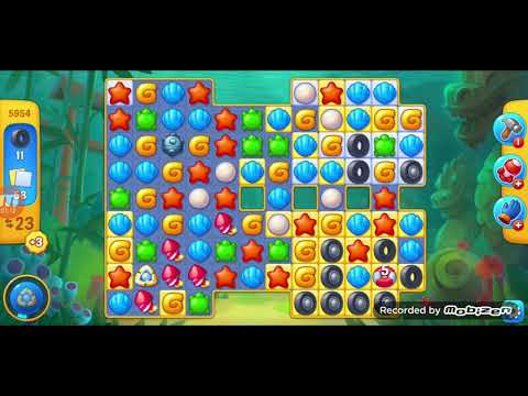 fishdom gameplay / level 5954 / It is like the ads? / thank you