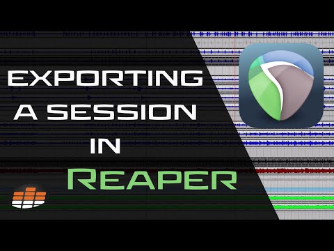 Exporting a Session in Reaper - Pro Mix Academy