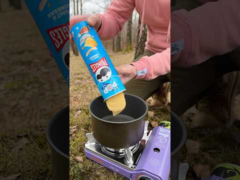 ✅ Survival Skills: Chips Lifehack 🥔 #bushcraft #survival #camping #outdoors