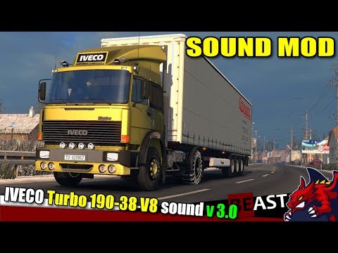 ETS2 | sound mod "IVECO Turbo 190-38 V8 sound v3.0" - review