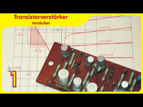 Transistor amplifier part 1 - preamplifier - operating point and operating point stabilization