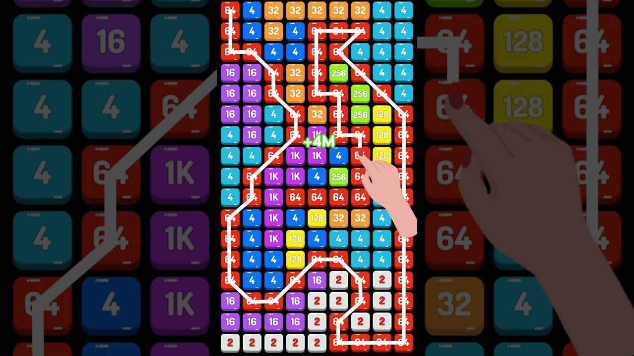 2248 - Numbers Game 2048 #games #mergenumberblock #puzzle #2248puzzle