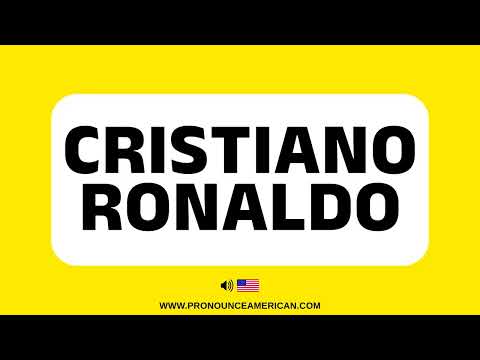 How to Pronounce Cristiano Ronaldo (Correctly) | How to Say Cristiano Ronaldo