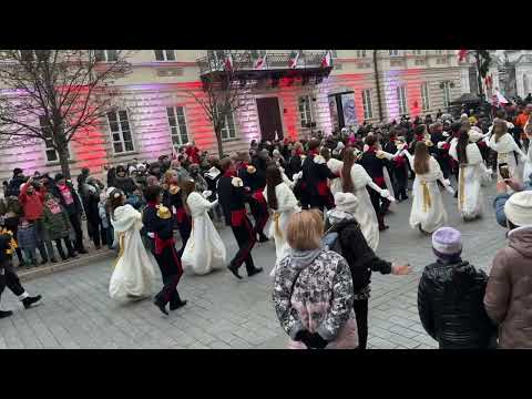 Traditional Polish Dance Polonez 🇵🇱✨- Independence Day in Warsaw