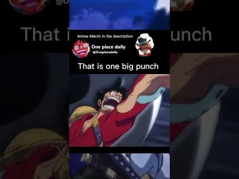 That is one big punch #onepiece #luffy
