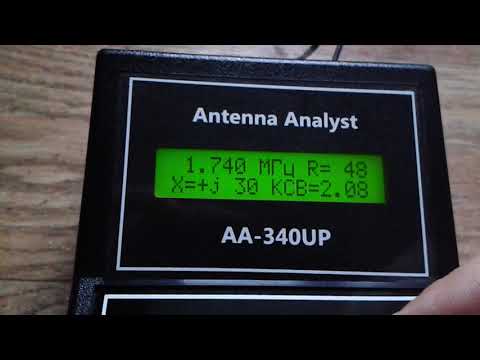 AA-340UP измерение проволочной антенны и сравнение с MFJ-269
