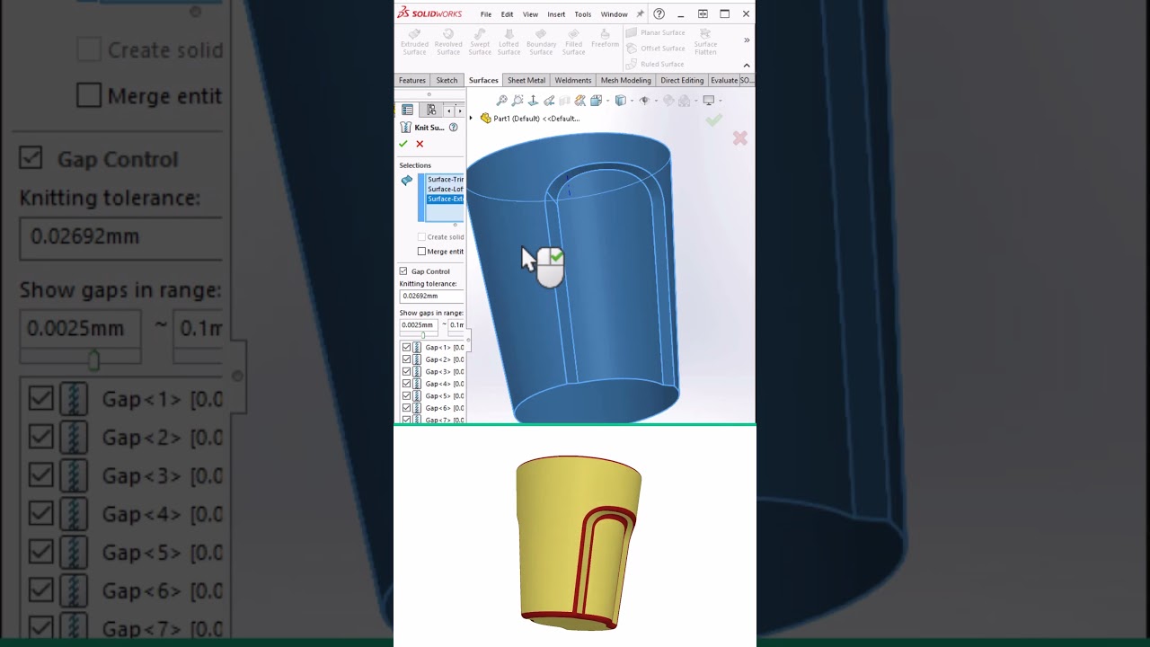 Surface Modeling | Solidworks