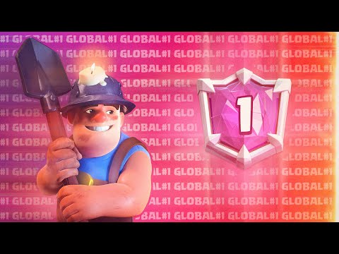 #1 IN THE WORLD! 7100+ TROPHIES GAMEPLAY WITH BEST MINER DECK - Clash Royale