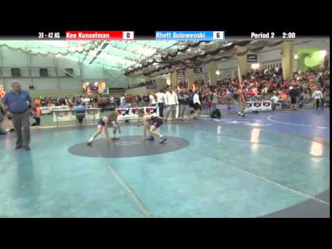 FILA Cadet 39 - 42 KG Kee Kunselman vs. Rhett Golowenski