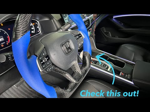2018 to 2022 honda accord custom steering wheel install