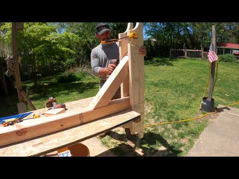 My DIY BUILD-WOOD GARDEN ARCH, GARDEN ARBOR, GARDEN TRELLIS