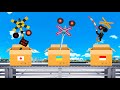 The Railroad Crossing Inside A Cardboard Box