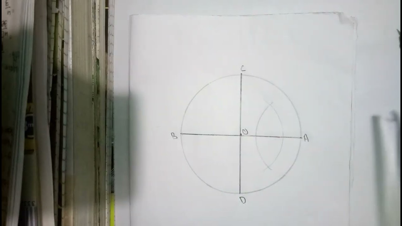 divide a circle into five equal parts / Engineering Drawing