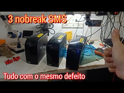 nobreak sms station 2 1200bi não liga, defeito crônico desses nobreak, resolva com uma plaquinha 😊👍