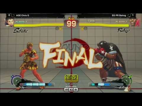 CEO2013: SSF4 AE Ver. 2012 - AGE Chris G vs EG PR Balrog - Pool Play