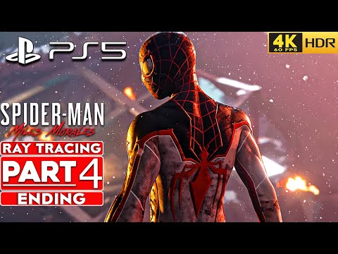 (PS5) SPIDER-MAN MILES MORALES ENDING Walkthrough Gameplay Part 4 [4K 60FPS HDR RAY TRACING]