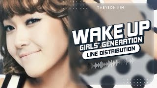 Wake Up - Girls’ Generation (소녀시대) | Line Distribution